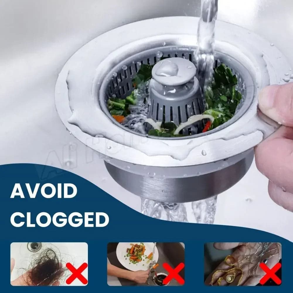 3-in-1 Kitchen Sink Strainer™