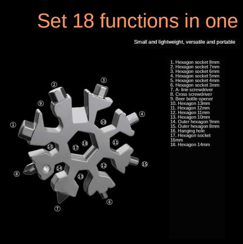 18-in-1 Stainless Steel Snowflakes Multi-Tool™