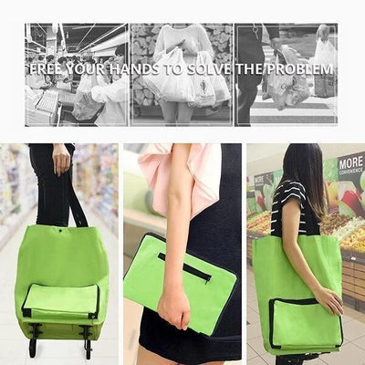2 In 1 Foldable Waterproof Shopping Cart - TumTum