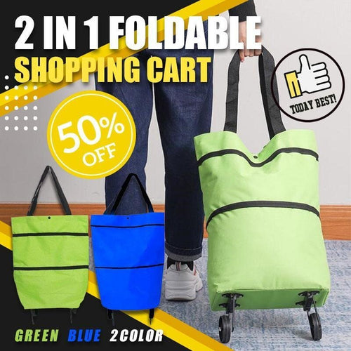 2 In 1 Foldable Water-Resistant Shopping Cart™