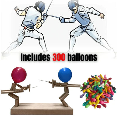 Last Day 49 OFF -  HANDMADE WOODEN FENCING PUPPETS™