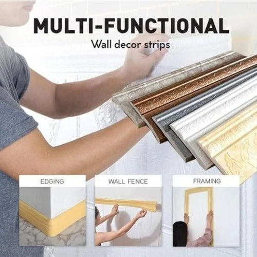 3D Wall Edging  Self Bond Environmental Protection 3D Wall Edging Strip™