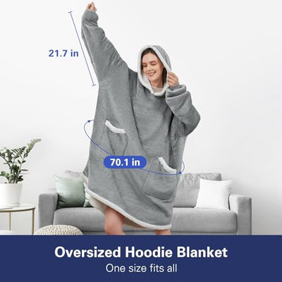 Flannel Blanket with Sleeves Winter™