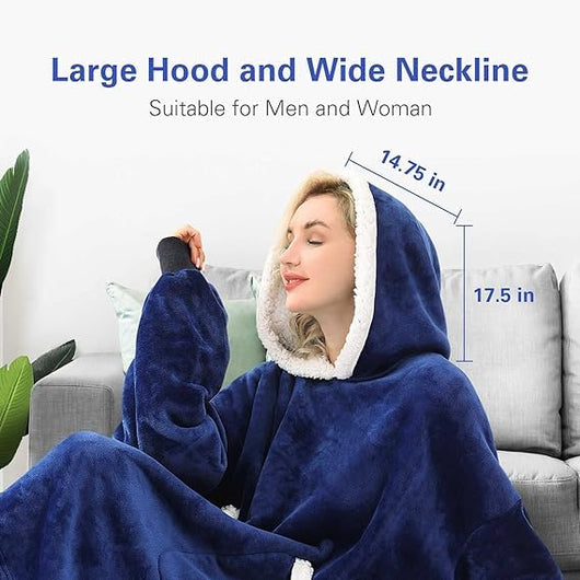 Flannel Blanket with Sleeves Winter™