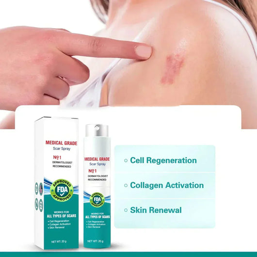ScarRemove Advanced Scar Spray For All Types of Scars - For example Acne Scars. Surgical Scars and Stretch Marks ™
