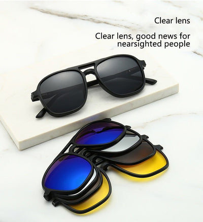 6 IN 1 POLARIZED SUNGLASSES - TumTum