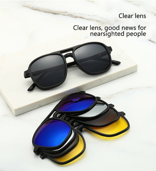 6 IN 1 POLARIZED SUNGLASSES - TumTum