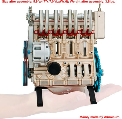 GearFusion - V8 Mechanical Metal Assembly Diy Car Engine Model 500 Pcs™
