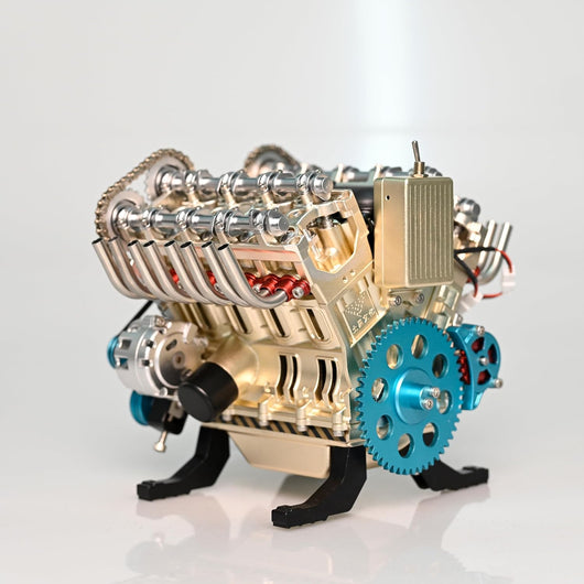 GearFusion - V8 Mechanical Metal Assembly Diy Car Engine Model 500 Pcs™