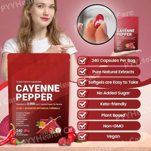 AuraMax™ - Cayenne Softgels for Overall Wellness