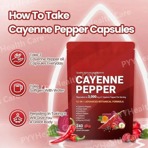 AuraMax™ - Cayenne Softgels for Overall Wellness