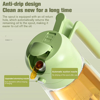 2 in 1 Glass Oil Sprayer  Dispenser™
