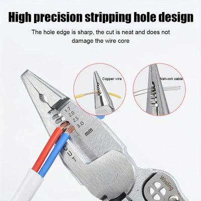 9-In-1 Wire Stripper with Voltage Tester™