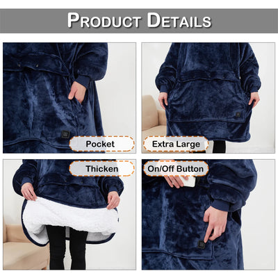 HotHoodie  - Unisex Heated Snuggie Hoodie™