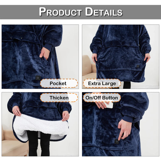 HotHoodie  - Unisex Heated Snuggie Hoodie™