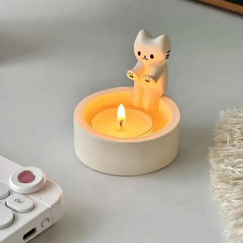 MeowGlow - Cute Kitten Candle Holder™