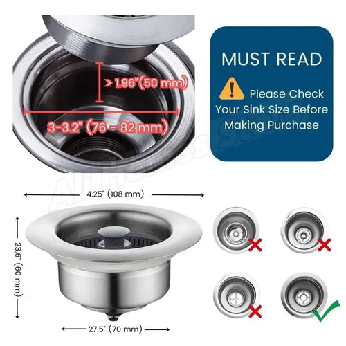 3-in-1 Kitchen Sink Strainer™