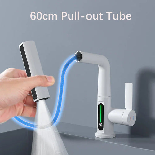 LuxFlow - Multifunctional Digital Display Pull-out Faucet™