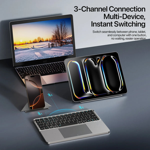 Portable Bluetooth Foldable Keyboard
