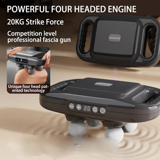 PulseGun - Pro Square Four Head Gun For Deep Tissue Massage™