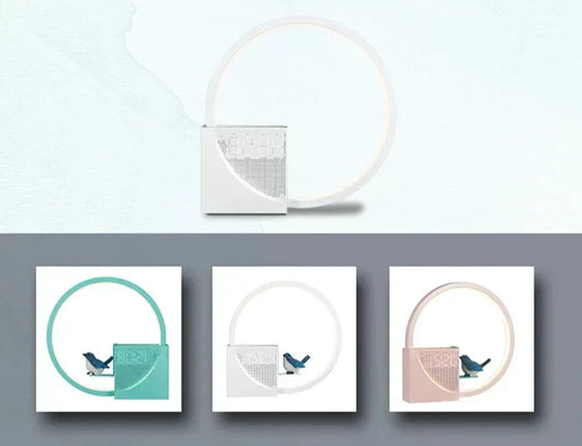 SonicGlow - Round Table Lamp with Wireless Speaker™