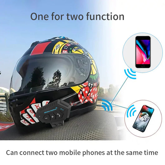 AT12 Motorcycle Helmet Bluetooth Headset™