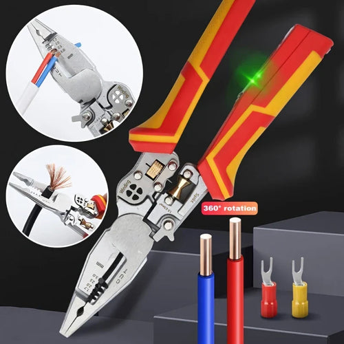 9-In-1 Wire Stripper with Voltage Tester™