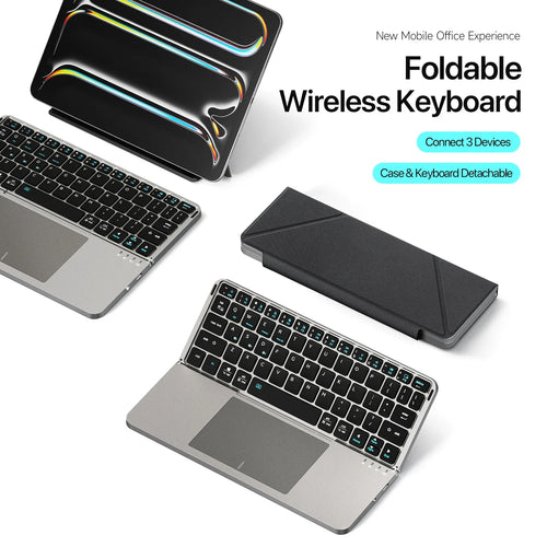 Portable Bluetooth Foldable Keyboard