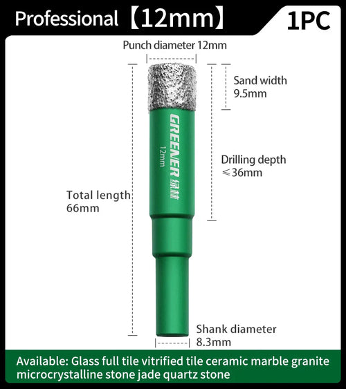 GreenEdge - Pro Grade Diamond Drill Hole Opener Bit kit™