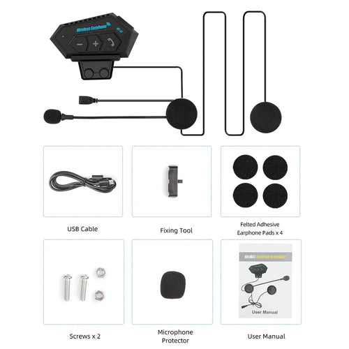 AT12 Motorcycle Helmet Bluetooth Headset™