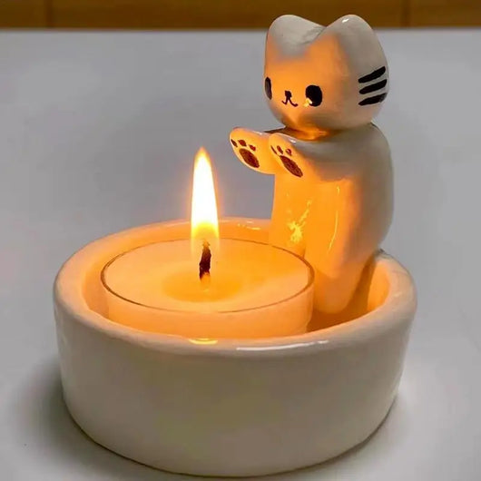 MeowGlow - Cute Kitten Candle Holder™