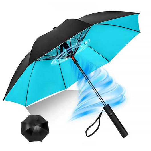 BreezeShade - Compact Umbrella with Fan™