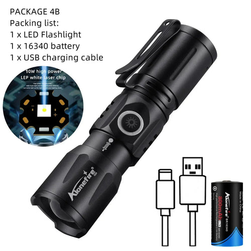 GlowBolt - USB Telescopic Zoom Flashlight™