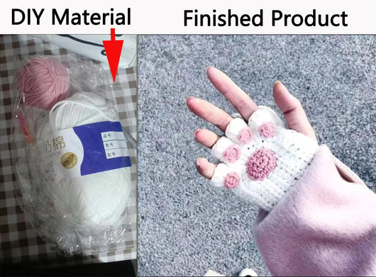 KittyKnit - Cat Paw Knitted Gloves™