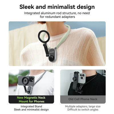 NeckCam - Magnetized Neck Mount for Phones™