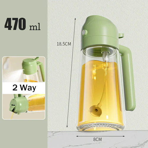 2 in 1 Glass Oil Sprayer  Dispenser™