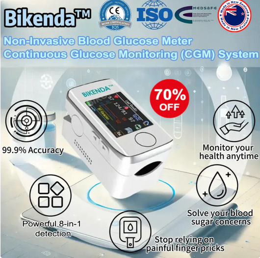 Bikenda Non-Invasive Blood Glucose Meter Powerful 8-in-1 detection™