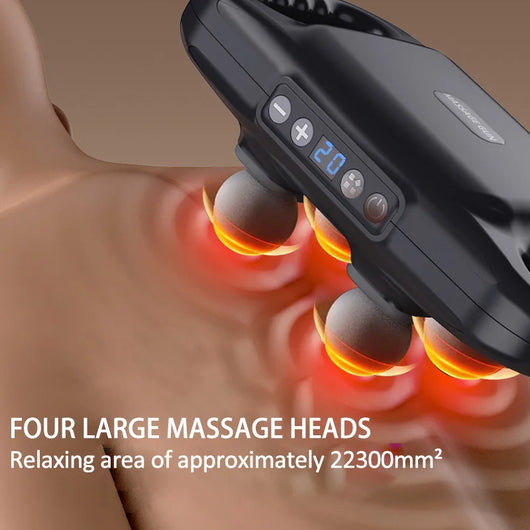 PulseGun - Pro Square Four Head Gun For Deep Tissue Massage™
