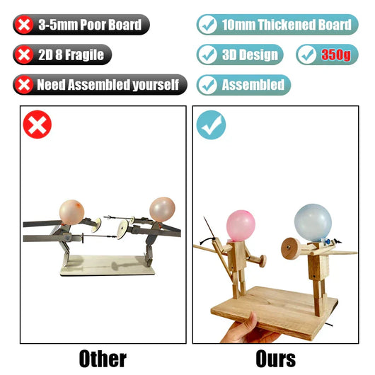 Last Day 49 OFF -  HANDMADE WOODEN FENCING PUPPETS™