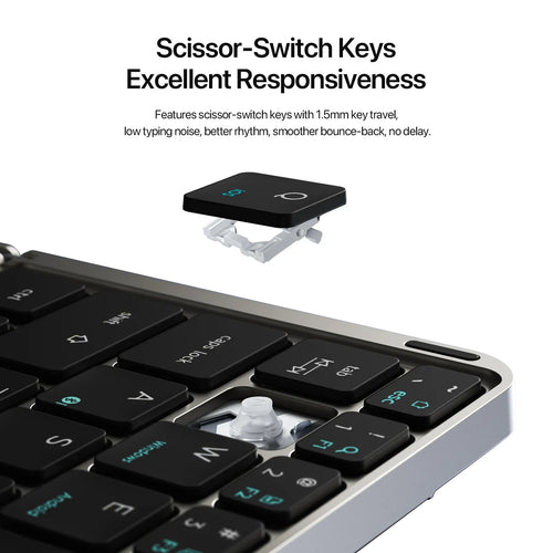 Portable Bluetooth Foldable Keyboard