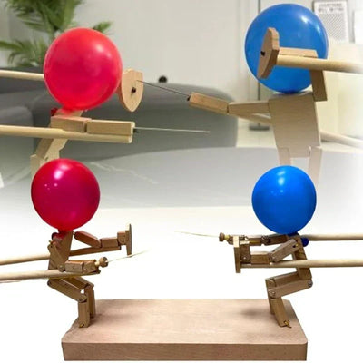 Last Day 49 OFF -  HANDMADE WOODEN FENCING PUPPETS™