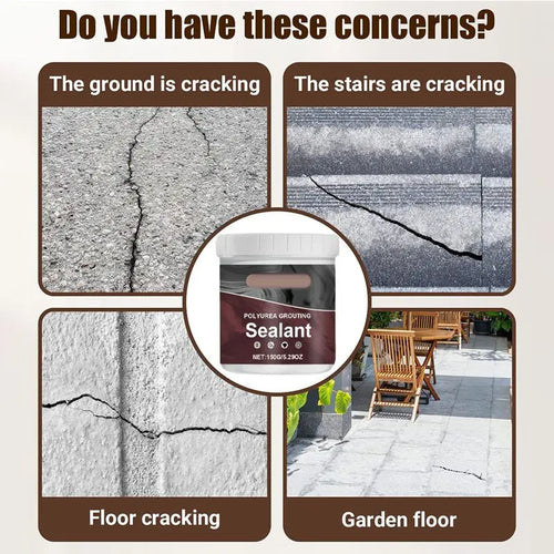 Water-Resistant Polyurethane Grouting Sealer - Crack  Leak Fix™