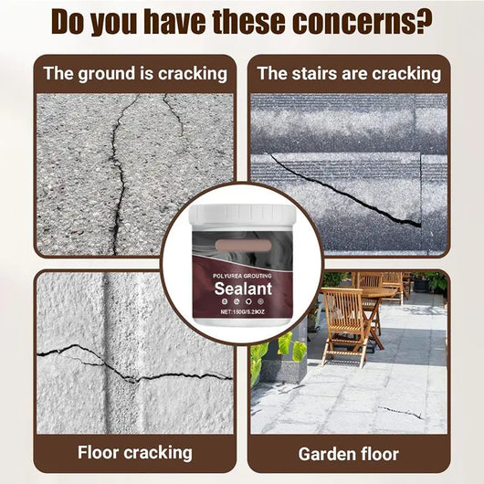 Water-Resistant Polyurethane Grouting Sealer - Crack  Leak Fix™