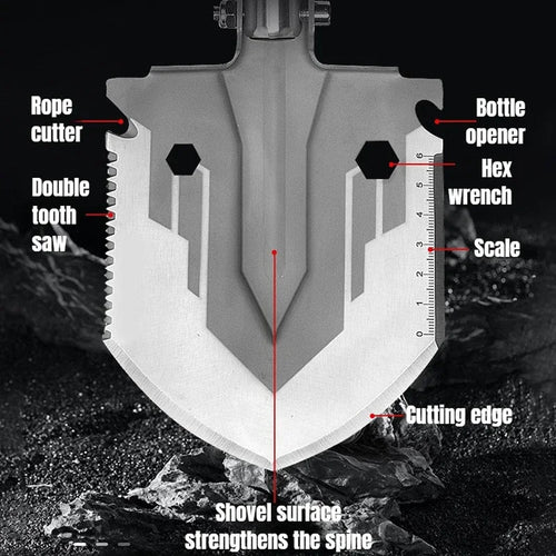 16-in-1 Tactical Survival Camping Shovel™