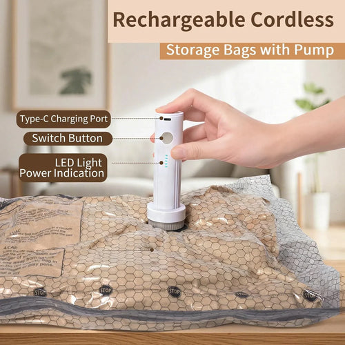 TravelSpace Vaccum Saver Kit - Device + 15 bags [Full Kits - All sizes]