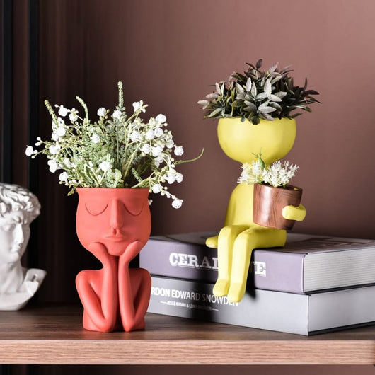 Abstract Human Figure Plant Pot Decor - TumTum