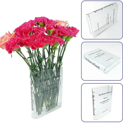 AcrylFlora - Unique Clear Book Flower Vase™