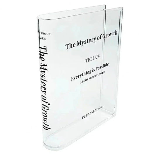 AcrylFlora™ - Unique Clear Book Flower Vase - TumTum