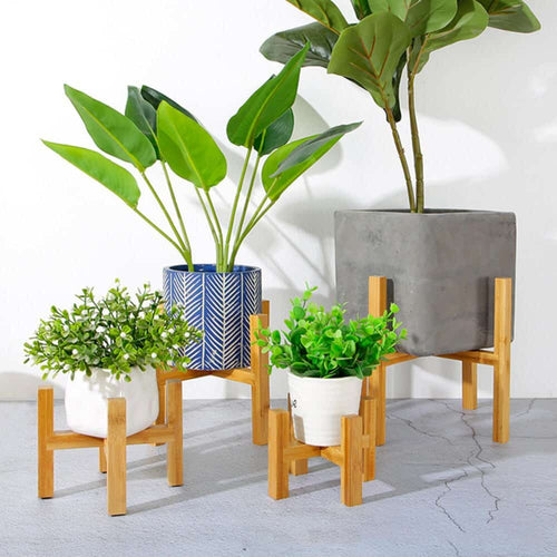 Bamboo Raised Plant Stand™