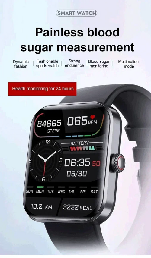 BioFit - Blood Sugar and Oxygen Measurement Smart Watch™